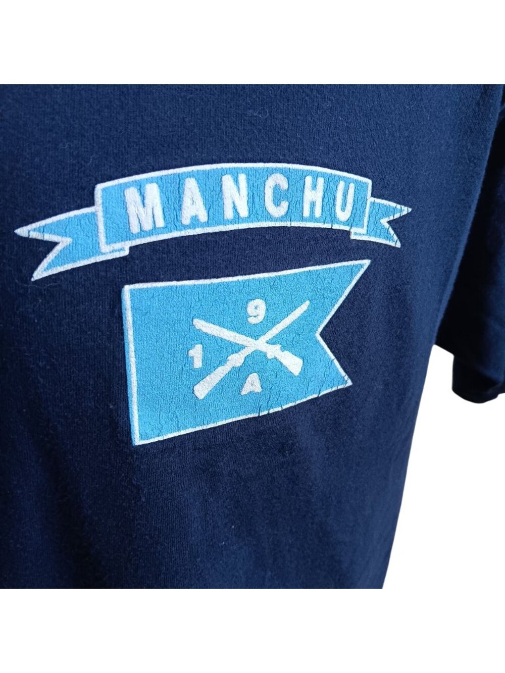 9th Infantry Alpha Manchu Vintage Single Stitch T-shirt Wild Bunch BIG RED ONE